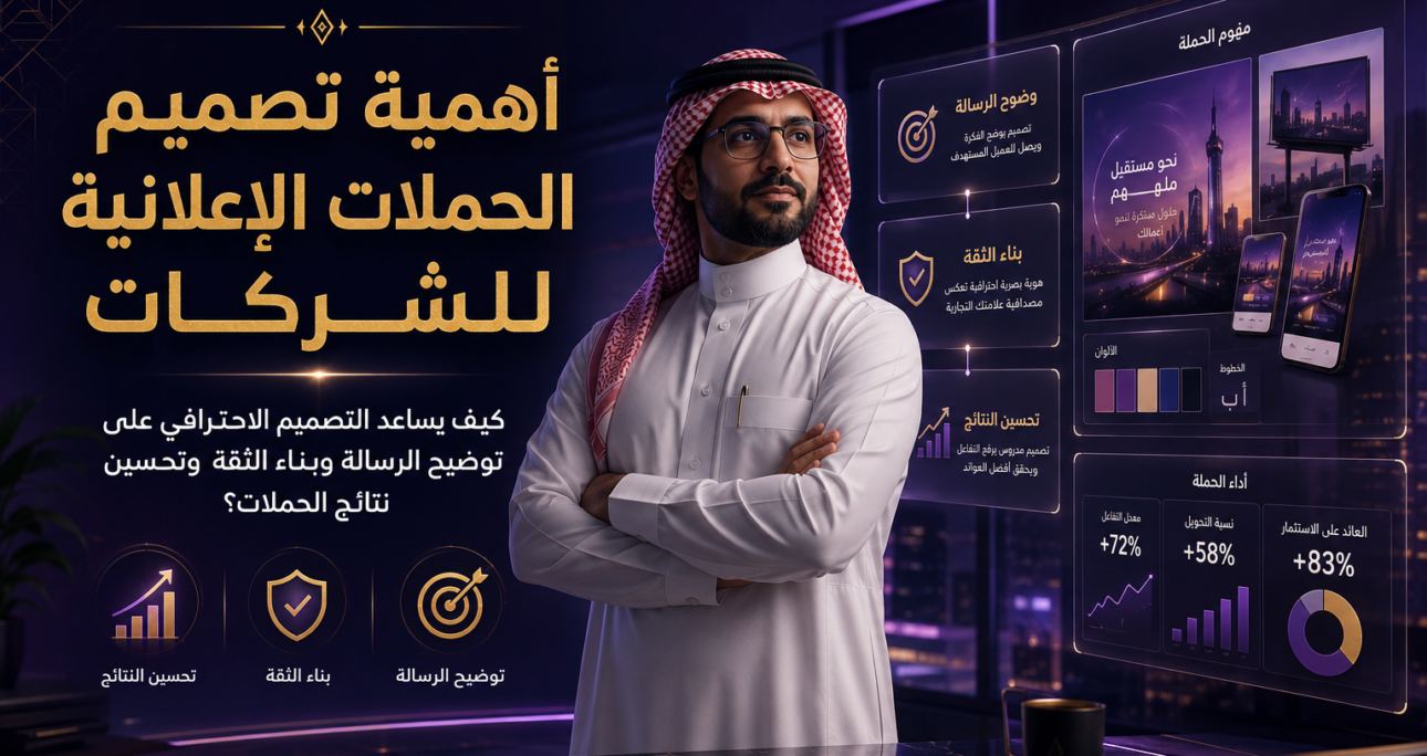 تصميم الحملات الإعلانية للشركات في السعودية | Lion Art